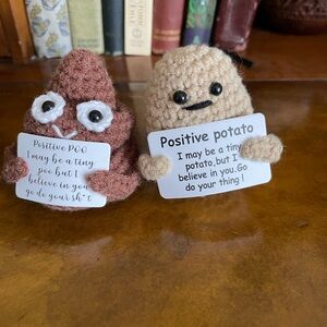 Positive poo and potato crochet